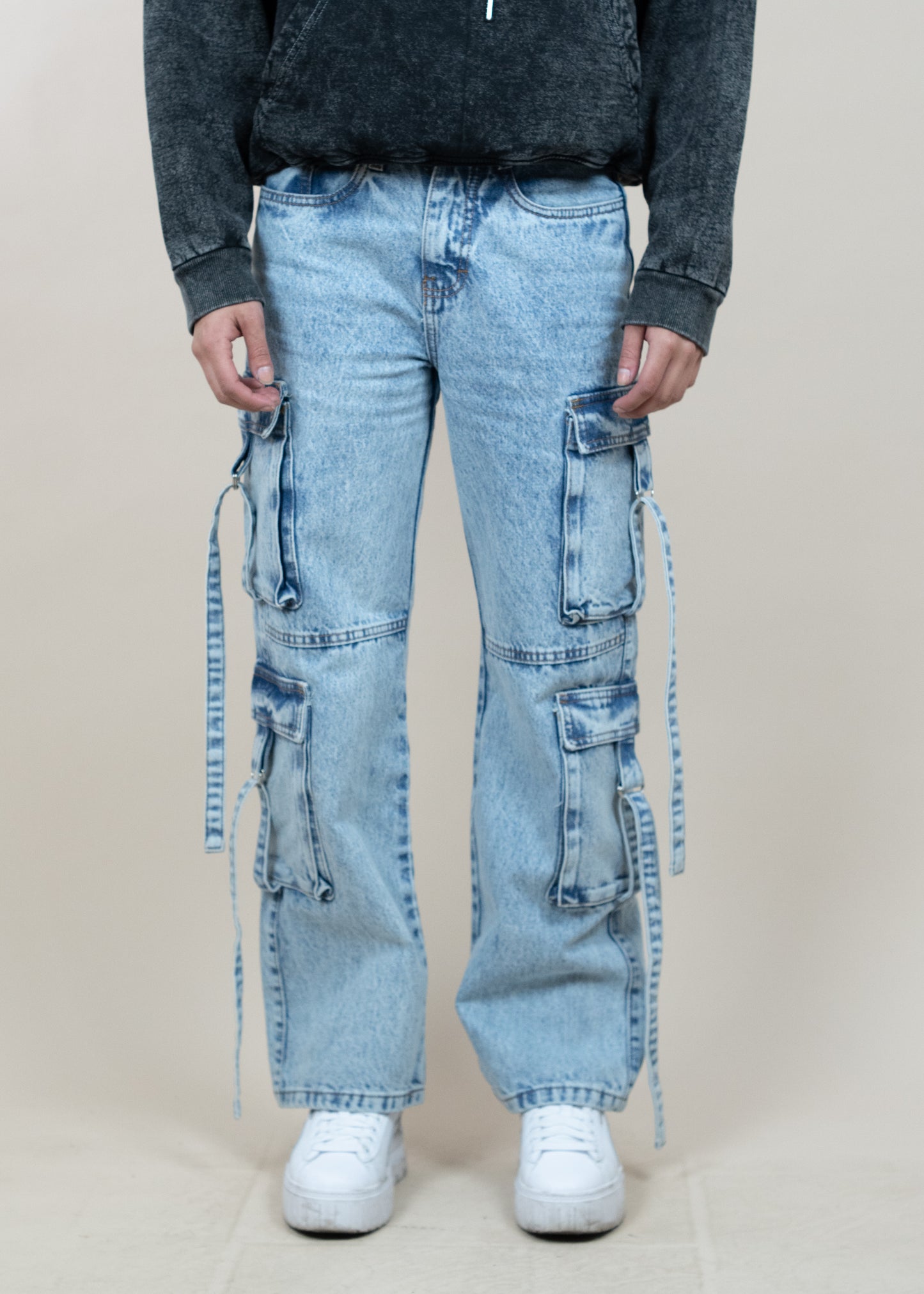 Cargo pants ice denim jeans - Luxury class edition