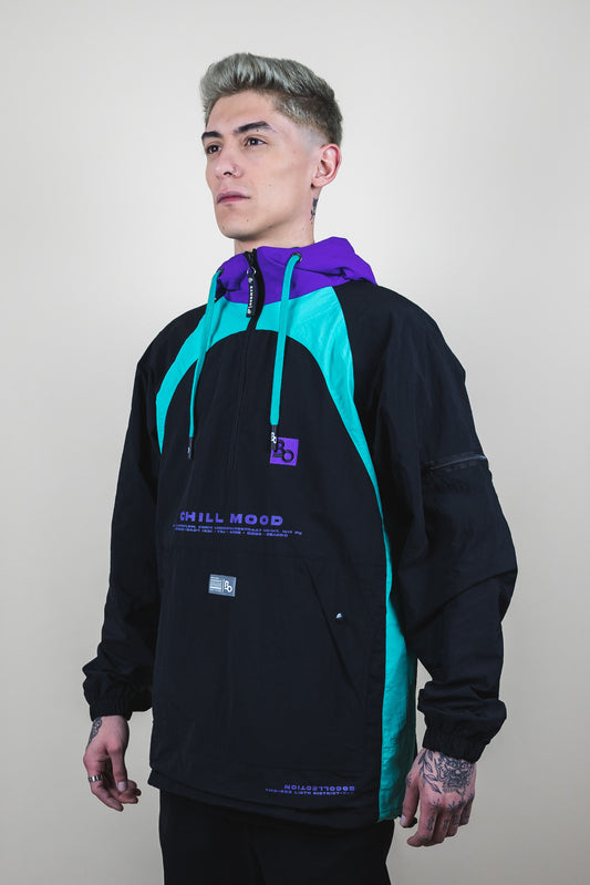 Windbreaker - Black Bo Secret spot aniversary edition - AMS DISTRICT SEASON