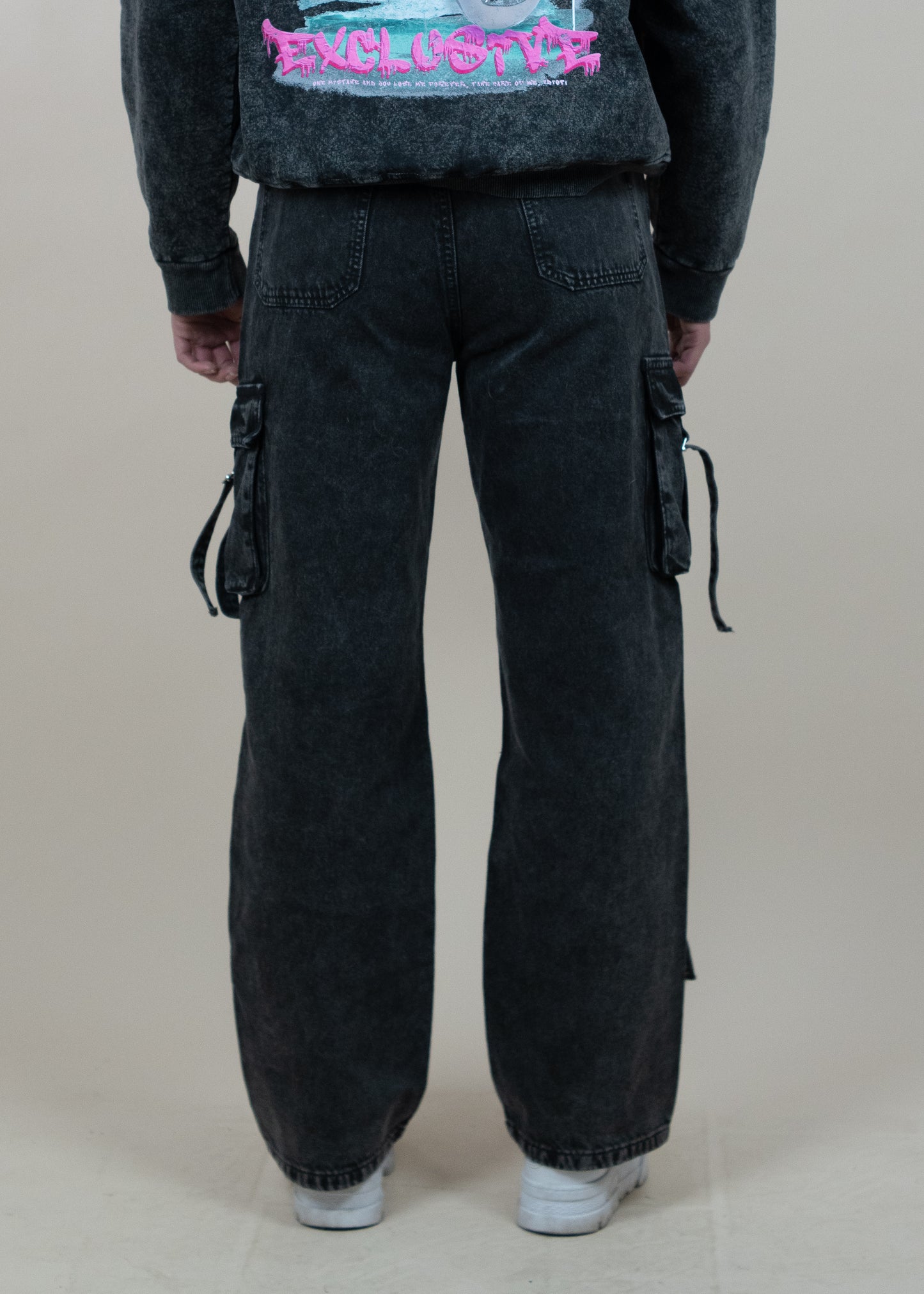 Cargo pants black denim jeans - Luxury class edition