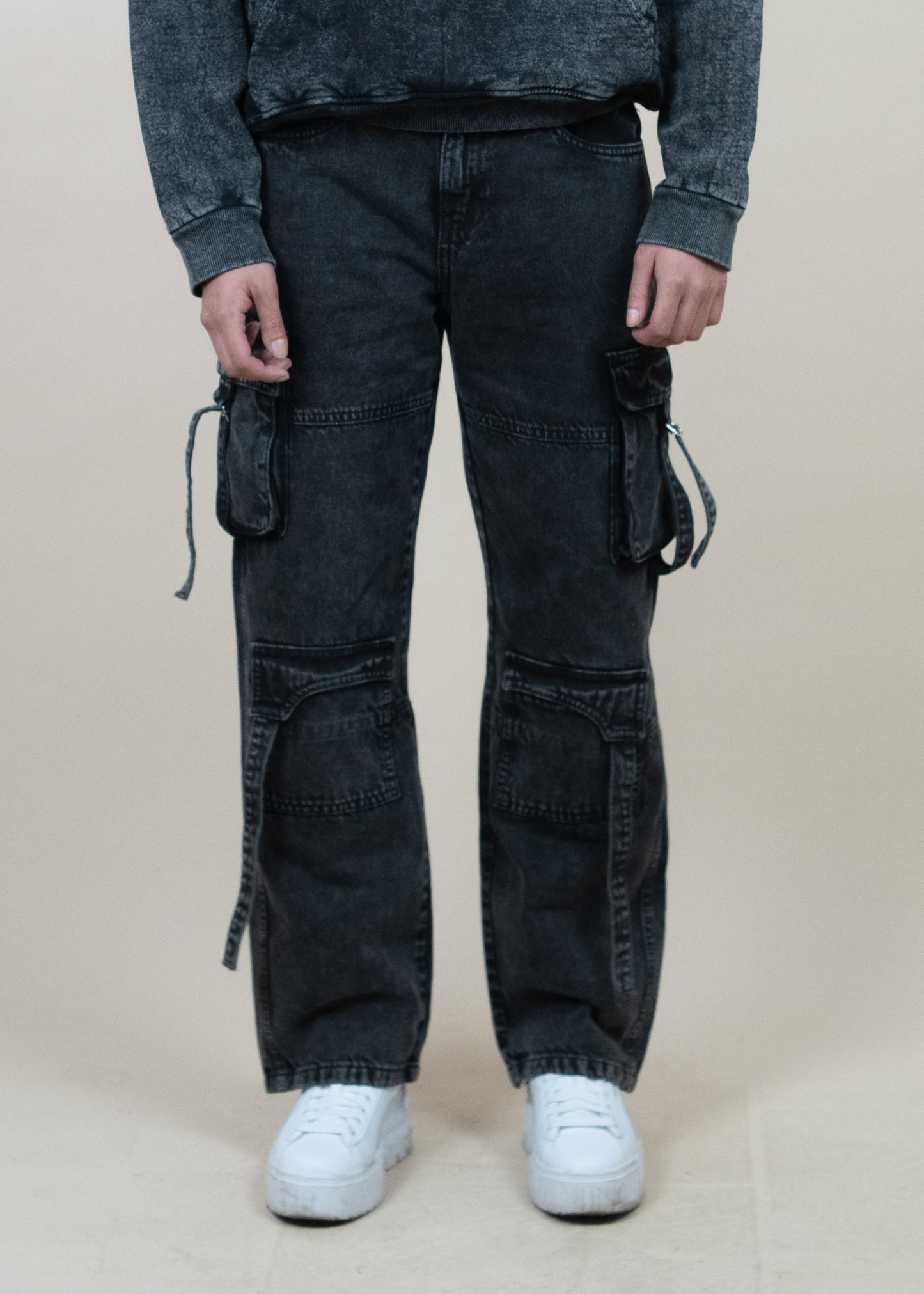 Cargo pants black denim jeans - Luxury class edition