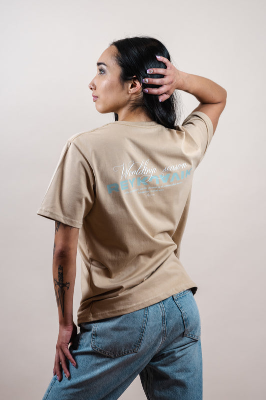 Polera beige bo summer aniversary edition - ICELAND SERIES