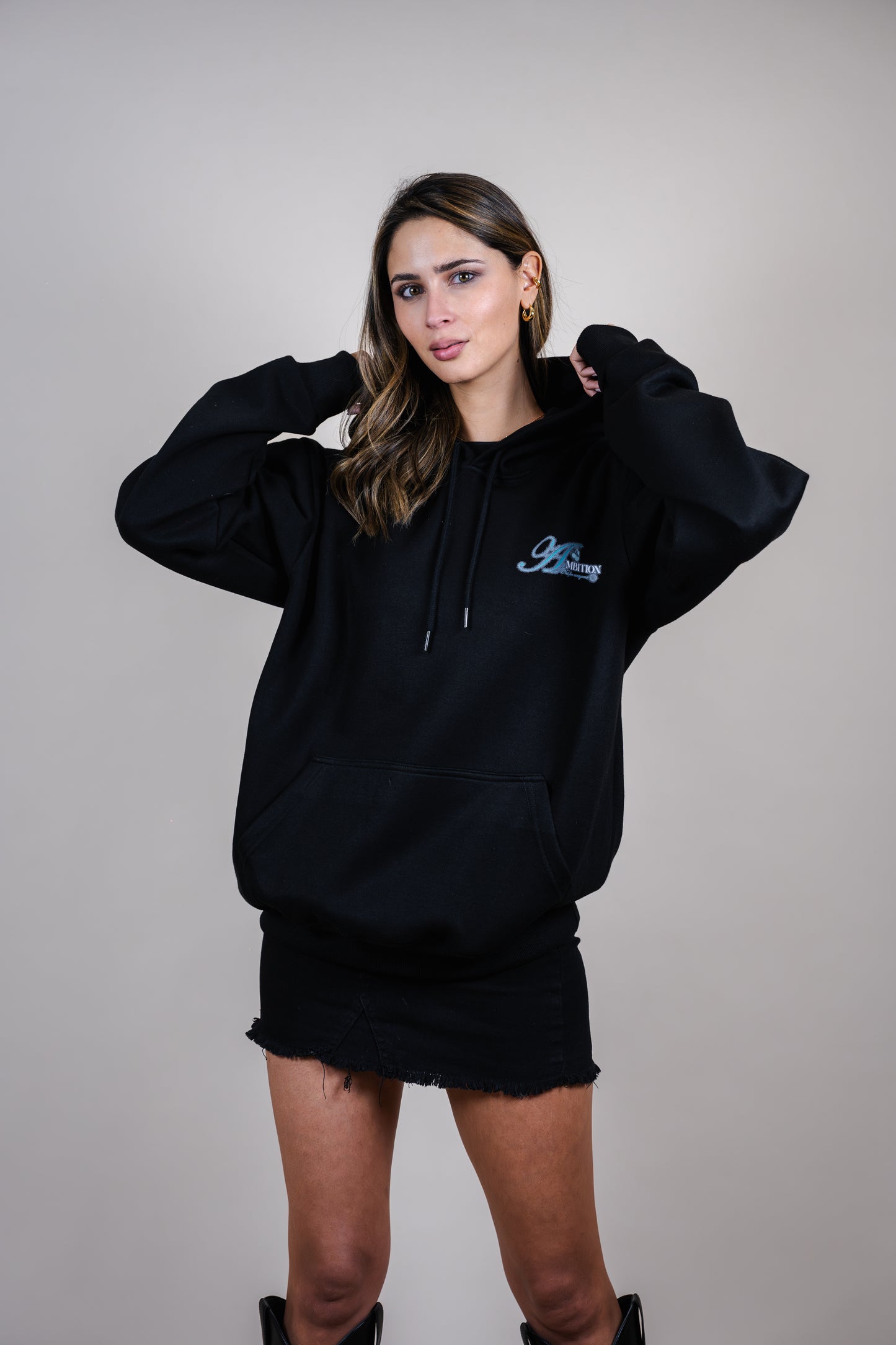 Hoodie Ambition girls sky oversize - Autumn series