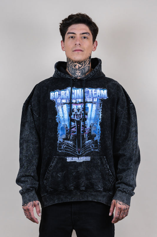 Hoodie Bo car team acid wash - Bo racing team collection