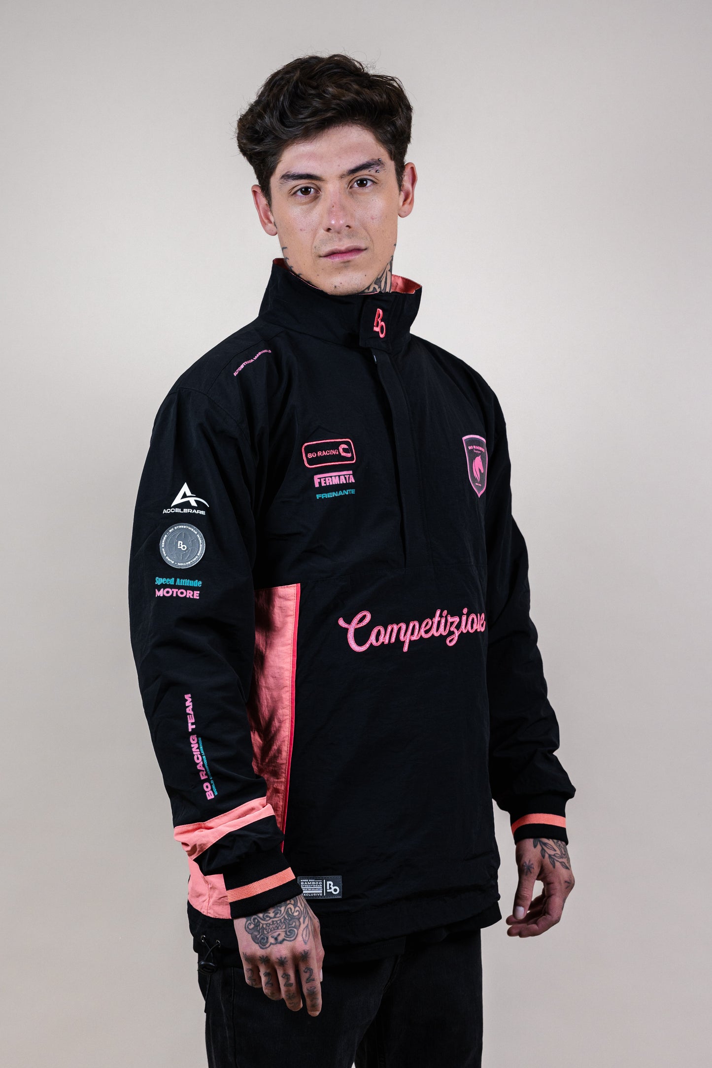 Windbreaker jacket Kore team Bo colors competizione series - Bo racing team collection