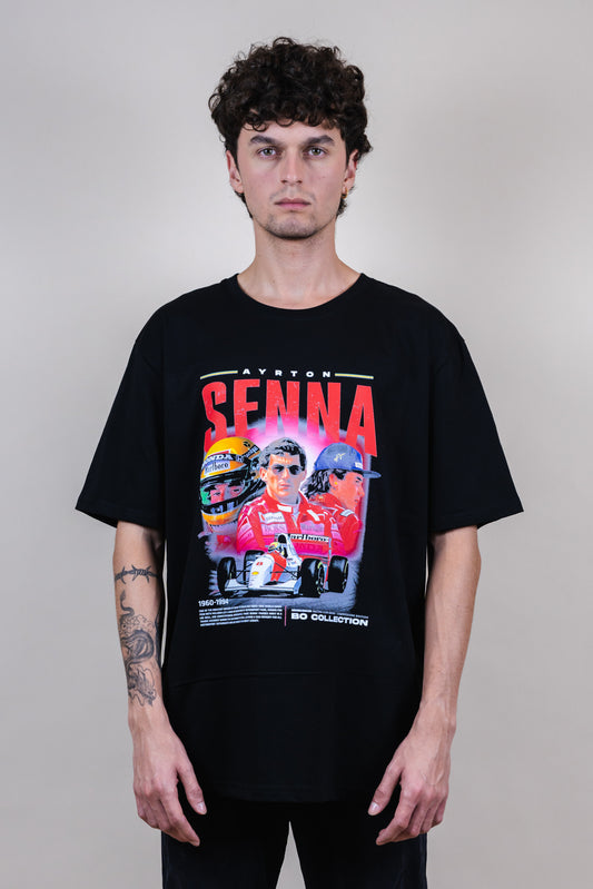 T-shirt Ayrton senna legends series - Bo racing team collection