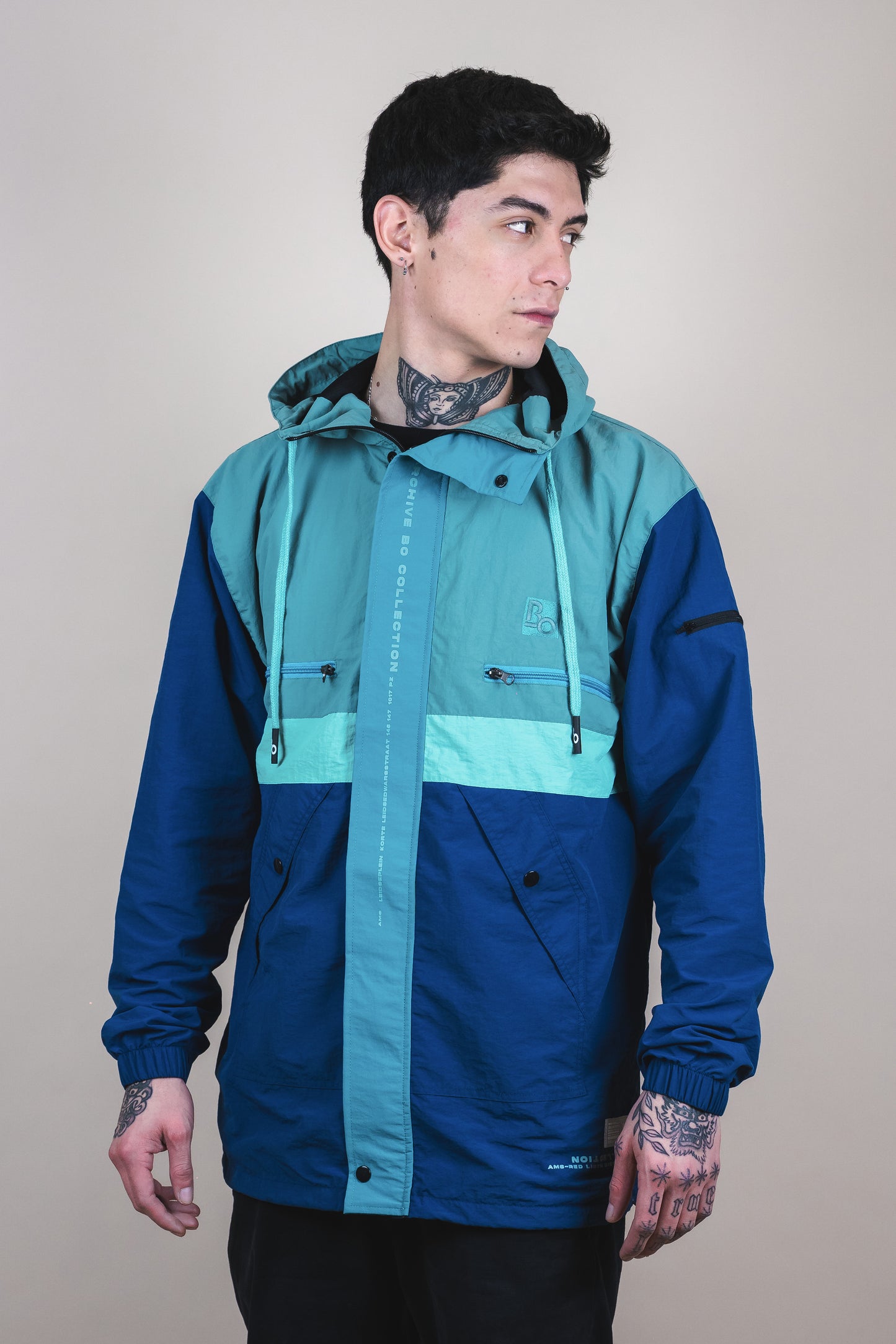 Windbreaker jacket - Archive Bo colors aniversary edition - AMS DISTRICT SEASON