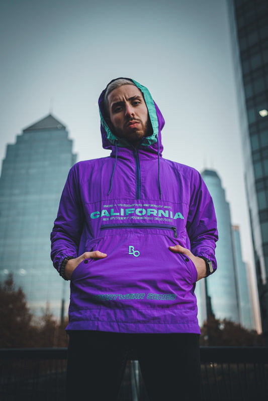 Windbreaker - Purple Bo sportwear - CALIFORNIA SERIES